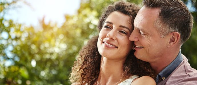 Smiling couple