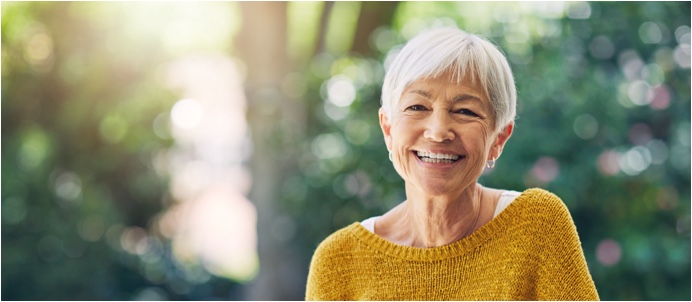 Smiling middle age woman