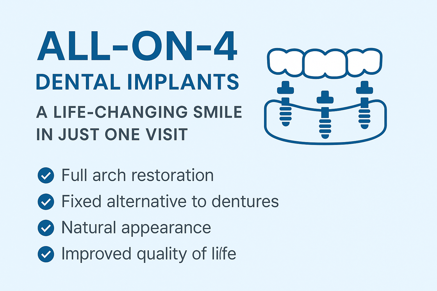 Restore your smile with All-on-4 dental implants. One dentist, one office, one visit. Dr. Cohen offers full-arch restoration with comfort and convenience.
